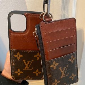 iPhone 11 case & card holder combo